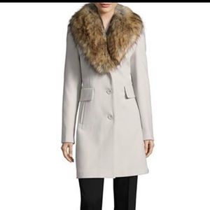 NEW LIZ CLAIBORNE COAT W/DETACHABLE COLLAR Medium